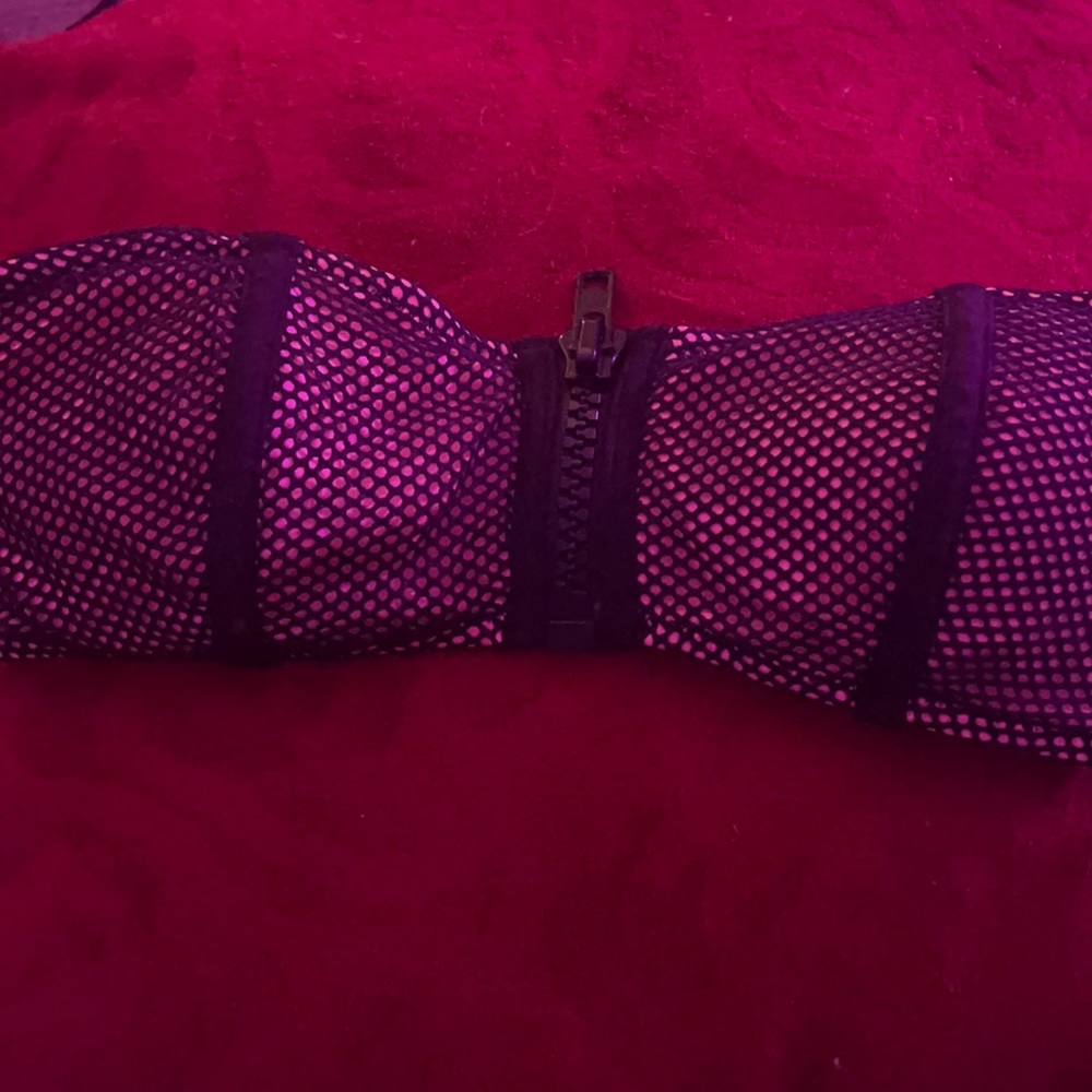 H&M mesh strapless bikini top